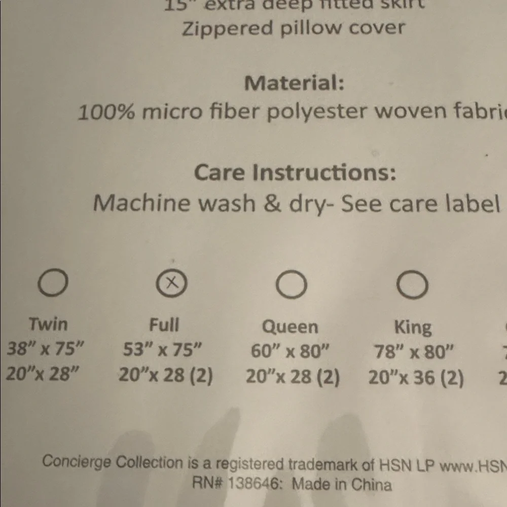 White Mattress & Pillow Cover Set